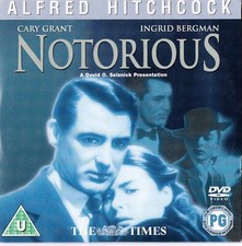 NOTORIOUS (Alfred Hitchcock) - Cary Grant*Ingrid Bergman*Claude Rains  PROMO DVD