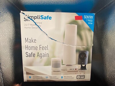 SimpliSafe Sentry 7 Piece System Home Security Camera Monitored Wireless