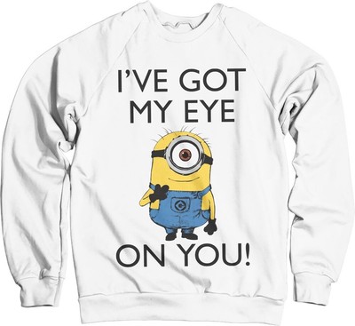 Minions I Got My Eye On You Sweatshirt White