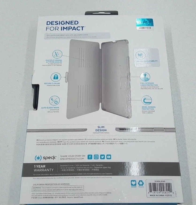 New Speck Balance Folio Black Case For Verizon Ellipsis 10 HD - Image 2 of 4