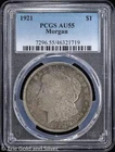 1921-P $1 Morgan Silver Dollar PCGS AU 55