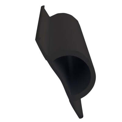 Dock Edge Standard ''D'' PVC Profile - 16' Roll - Black [DE1193F]