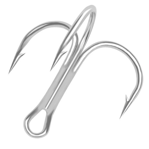 50pcs Fishing Hook Treble Hooks High Carbon Treble Hooks Super Sharp Solid Hook - Picture 2 of 8