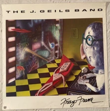 The J. Geils Band 1981 Promo Poster Freeze Frame Heavy Edge Creases A