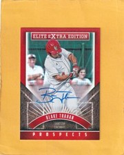 2015 Panini Elite Extra Edition Autographed Prospects Blake Trahan Reds NM-MT