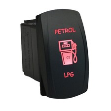 Rocker switch 12V 687R2 PETROL LPG laser  LED red ON OFF ON
