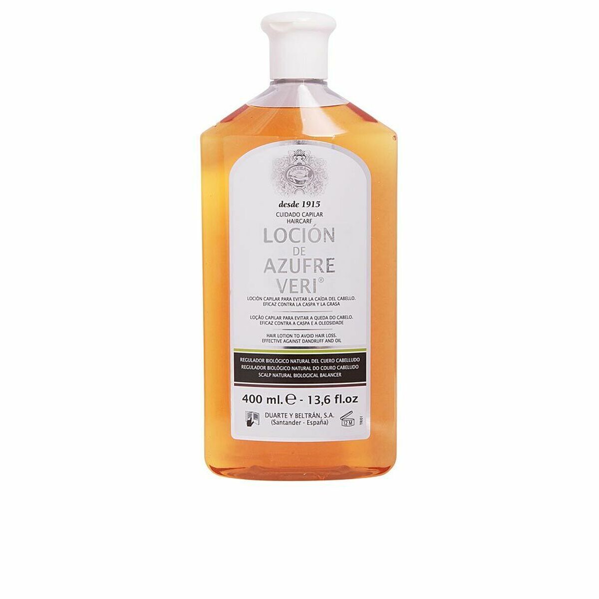 Lozione Anticaduta per Capelli Azufre Veri Veri [400 ml]