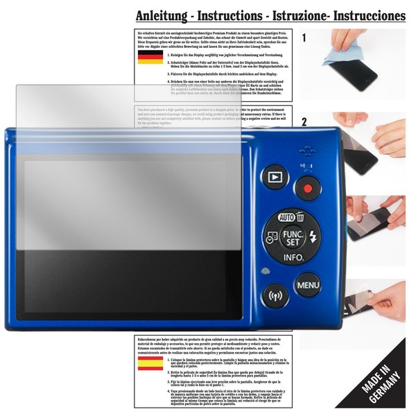 6X Schutzfolie FüR Canon Ixus 190 Folie Displayschutzfolie Klar Displayfolie-image