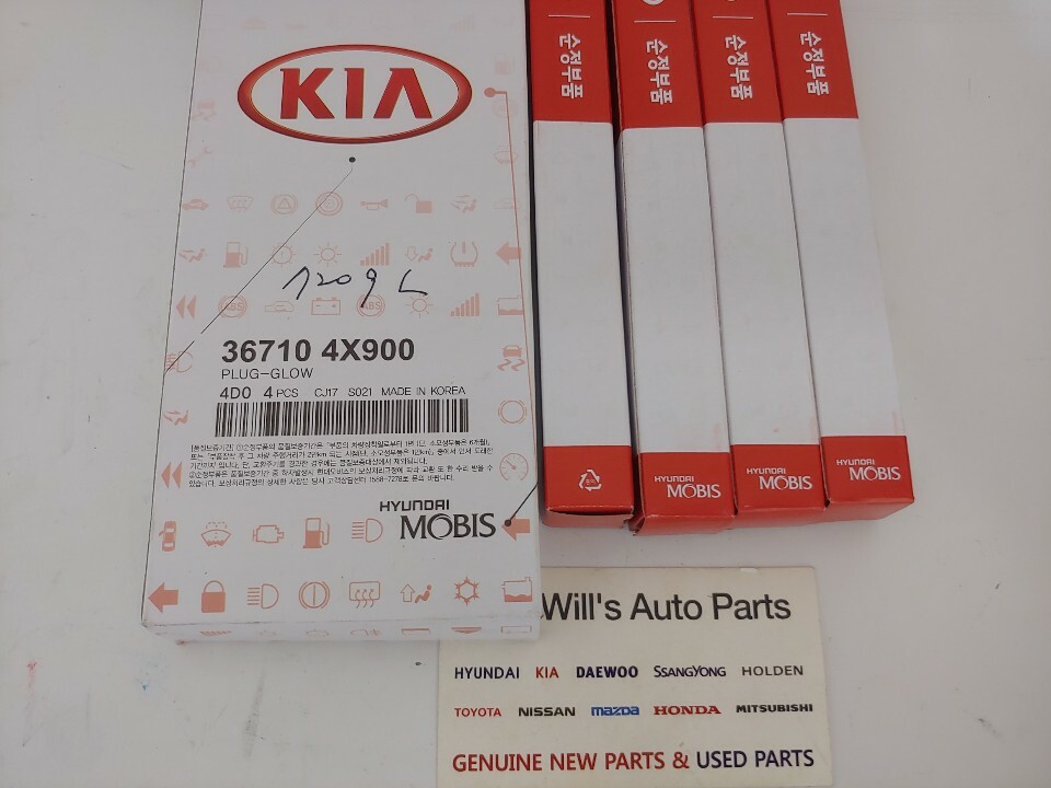 GENUINE BRAND NEW Glow Plugs X 4EA SUITS KIA K2700 20062011 JYH eBay