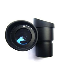 Pair of WF10X/20 Microscope Eyepiece 30mm Wide Angle Lens w/ Rubber Eyeguards