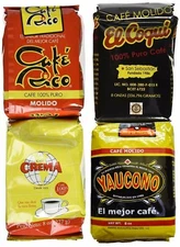 Puerto Rican Coffee Variety (Yaucono, Cafe Crema, Cafe Rico, El Coqui) 