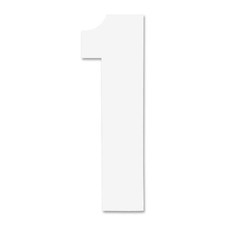 Chartpak CHA01056 Vinyl Letters  Numbers 2" White