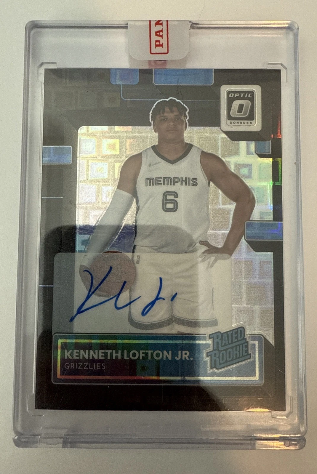 22-23 Donruss Optic Rated Black Pandora /25 Kenneth Lofton Jr #202 Rookie Auto