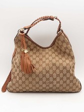 Gucci Monogram Canvas Marrakech Hobo Shoulder...