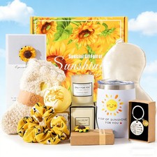 Sunflower Gifts for Women, Birthday Hampers Pamper Gifts for Her, Get Well Soon