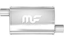 Magnaflow Muffler Offset 4" X 9" Oval 18" Body 24" Overall 2" In Out 11264
