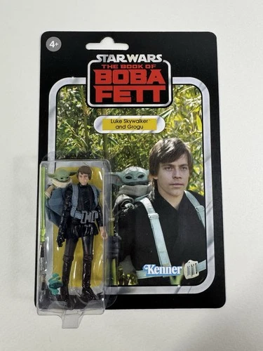 Star Wars Custom Carded Luke And Grogu Book Of Boba Fett Vintage Kenner Style!