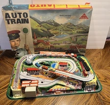 Vtg 1967 Made In Western-Germany Technofix Auto Train In Orig Box 