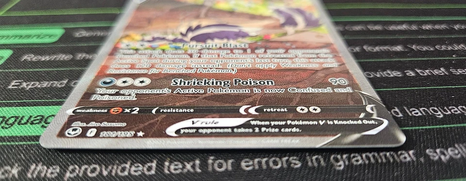 Pokemon TCG - Skuntank V - Silver Tempest 181/195 Alternate Full Art Holo - Image 4 of 4