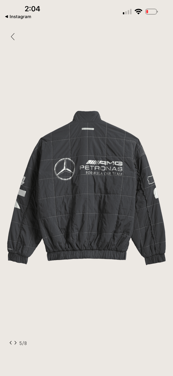 Adidas para Bad Bunny x Mercedes-AMG F1 Racing Jacket Grey L | eBay
