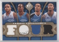 2009 SP Game Used Fabric Foursomes Level 3 17/35 Jameer Nelson Dwight Howard 9hb