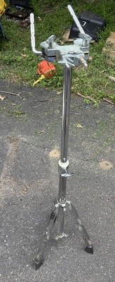 70s 80s Ludwig Heavy Duty  Double Tom Drum Stand Rocker Black White II