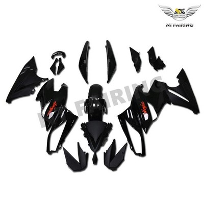 NTU Glossy Black Fairing Fit for Kawasaki Ninja 650R ER-6f 2009 2010 2011 z009
