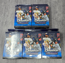 New 2020 BOWMAN PLATINUM Factory Sealed Hanger Boxes Icy Parallel Lot of 5