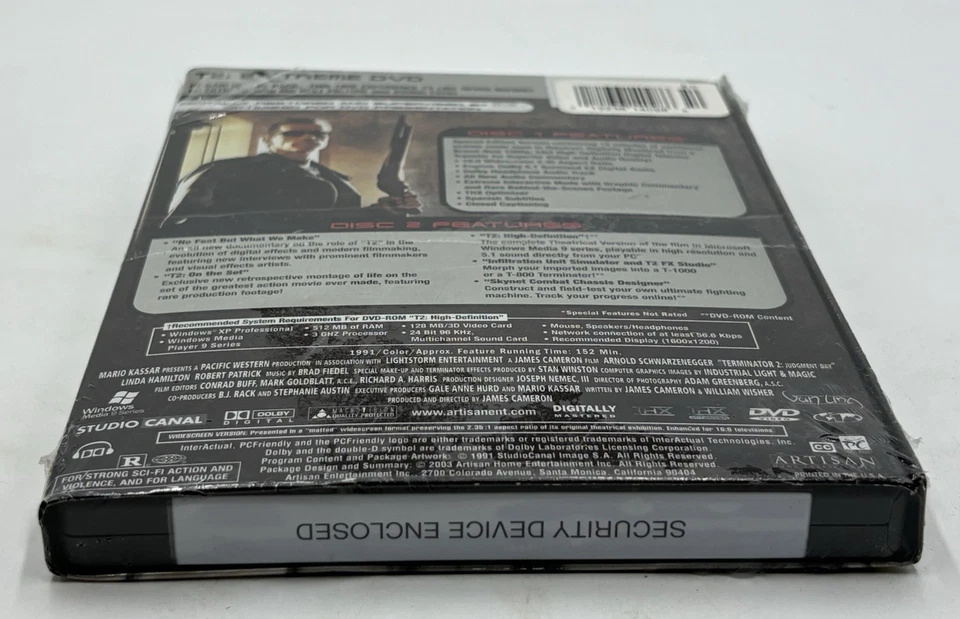 T2 Terminator 2 Judgement Day Extreme 2 -Disc Edition DVD Metal Case *Brand New* - Image 4 of 4
