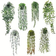 Artificial Hanging Plants Fake Succulents String of Pearls Flower Home Decors;