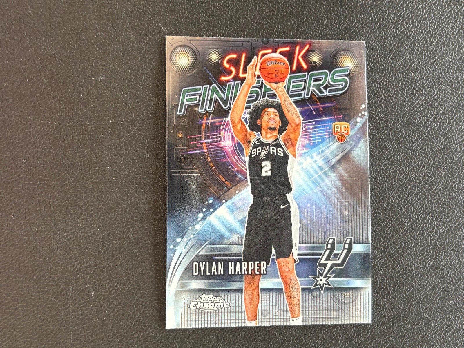 Dylan Harper 2025-26 Topps Chrome Sleek Finishers Rookie RC Spurs F2