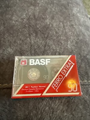 BASF Ferro Extra I 90 Minutes Blank Cassette Tape New Sealed