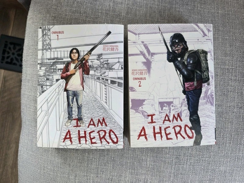 I Am A Hero Manga Omnibus 1 & 2 Book Lot Kengo Hanazawa English Books Rare OOP