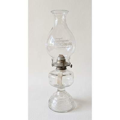 Hurricane Lamp Seagram's Benchmark Premium Bourbon Logo, Man Cave16.5'' Tall x 5''
