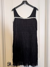 Fringe Flapper Dress 1920s Gatsby Costume Party Spirit Halloween Large