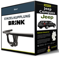 Starre AnhäNgerkupplung FüR Jeep Compass 05.2011-07.2017 Typ MK49 Brink NEU