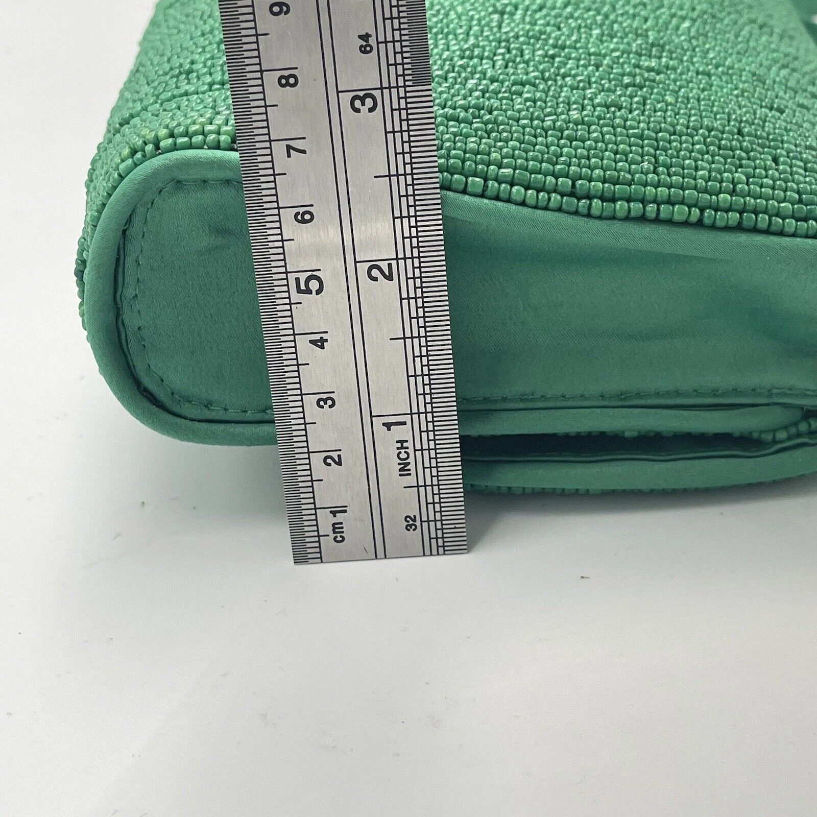 WANDLER J. nuova con etichetta Borsa a tracolla Crew Kelly verde RARA HTF Firenze convertibile pochette con perline