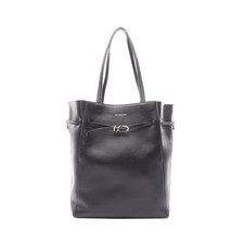 GIVENCHY VOYOU Shoulder Bag Tote Bag Leather Black Gold Hardware #RC3382