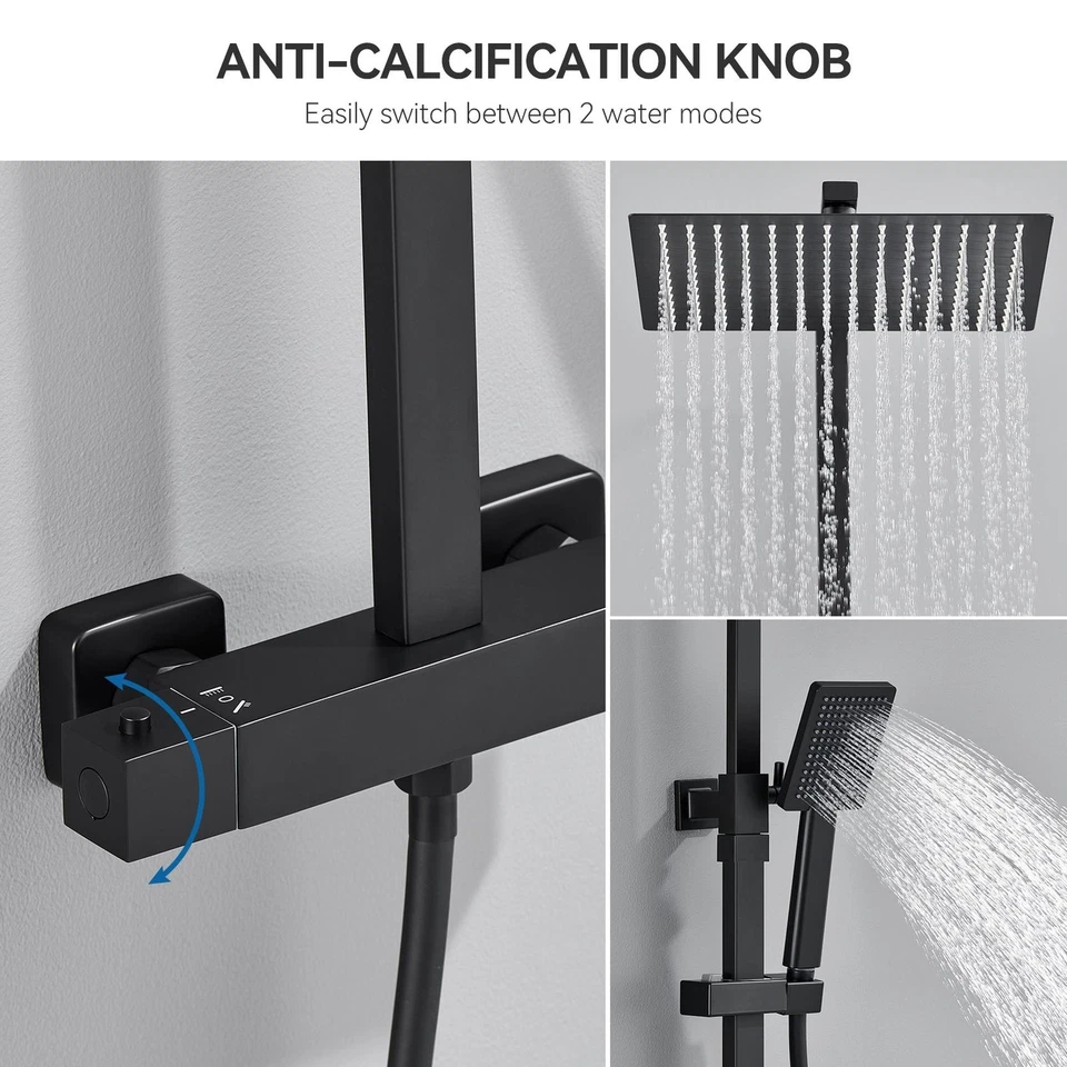 Duschsystem mit Thermostat Regendusche Grohe Duschset Grohe Handbrause Edelstahl - Bild 2 von 4