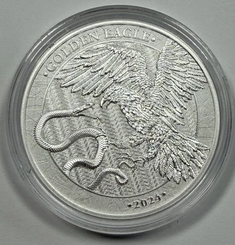 2024 Malta Golden Eagle -  1 oz .9999 Fine Silver - 5 Euro Coin - BU in Capsule