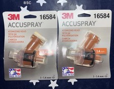 2 Packs 3m 16584 1 - 1.4mm Orange Accuspray Atomizing Head Usa  Two Packs
