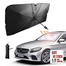 Car Windshield Sun Shade Umbrella, Reflective Sunshade for Front M(55"x31")