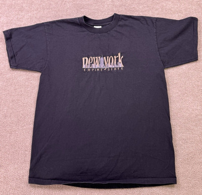 Anvil Single Stitch Souvenir T-Shirt New York Empire State Size L Chest 40  in.