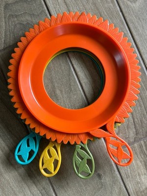 4 VTG Plate-Mate MCM SunFlower Paper Plate Holders Picnic Melamine Cottagecore