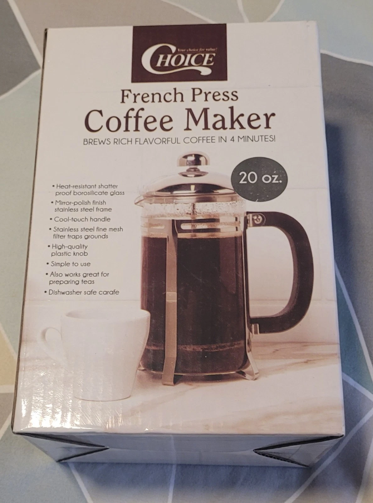 20oz French press by choice