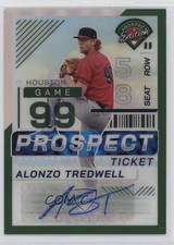 2024 Panini Prospect Edition Green Prizm Signatures Alonzo Tredwell Auto 1pr2