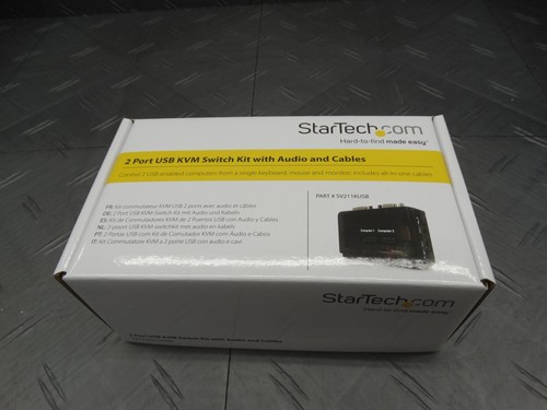 Commutateur KVM VGA StarTech.com 2 ports clé à raccourcir VGA et support audio SV211KUSB - Photo 2/4