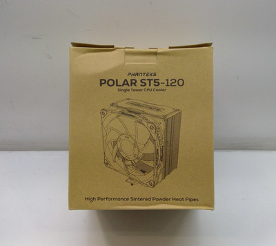 Phanteks POLAR ST5-120 CPU Cooler FOR LGA 115x,1200,1700 AM4 AM5 Black
