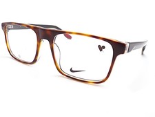 Nike montatura occhiali da vista uomo cristallo tartaruga fumo 54 mm 7161 242