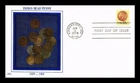 Dr Jim Stamps 13c Indian Head Penny First Day Cover Western Silk Cachet